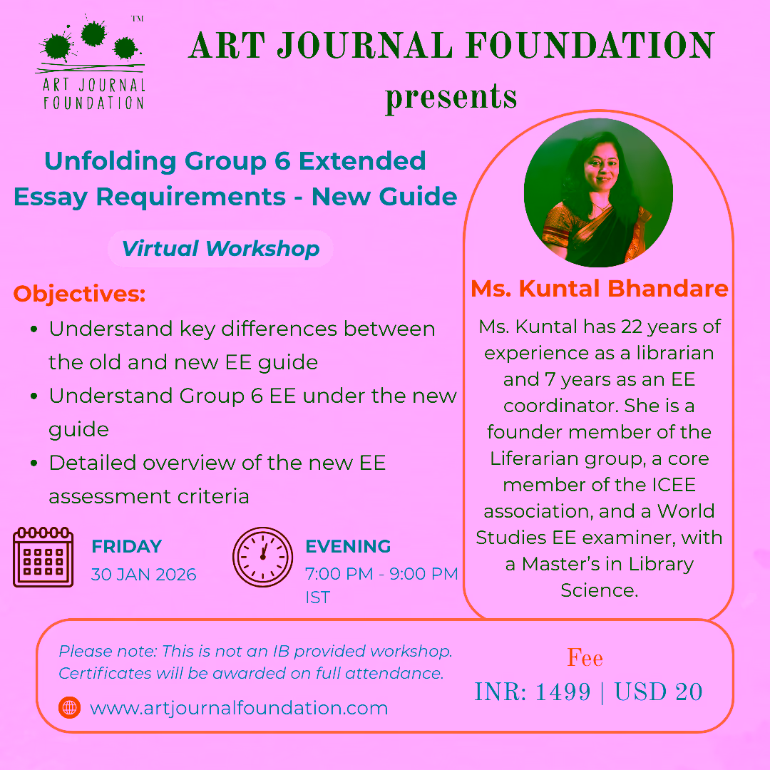 Unfolding Group 6 Extended Essay Requirements (New Guide)